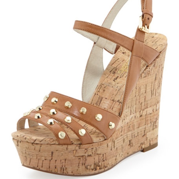 MICHAEL Michael Kors Shoes - MICHAEL Michael Kors Jolie Studded Cork Wedge